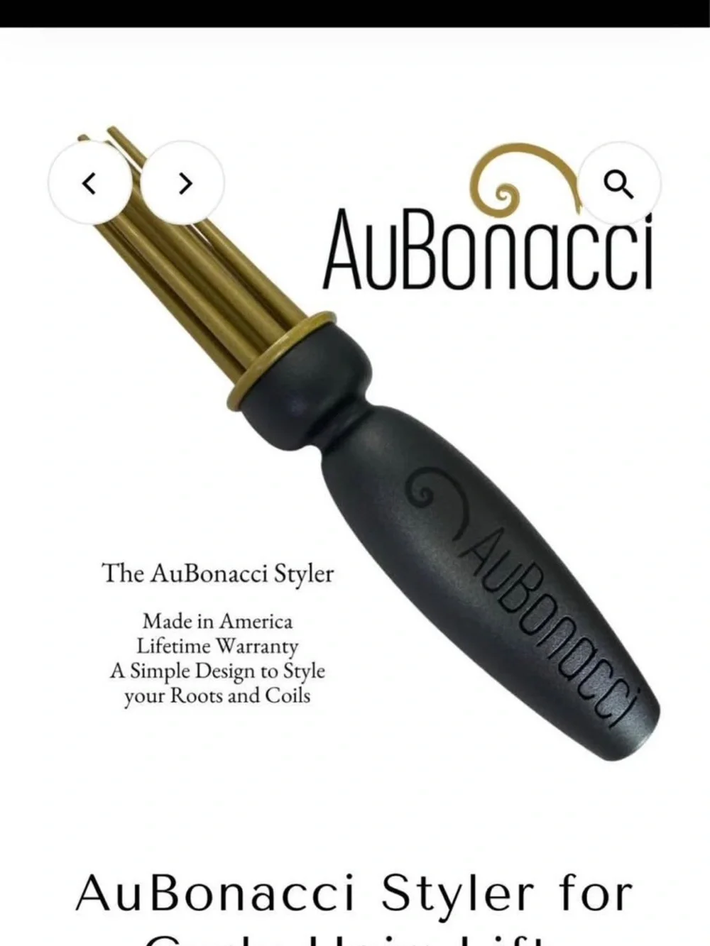 Gold & Black Styler for Coils and Roots